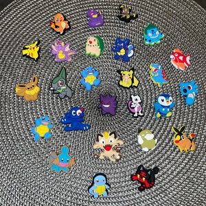 26pcs Pokemon Croc Charms, Jibbitz.